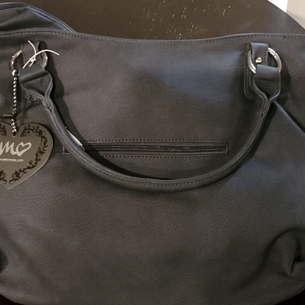 Double handle hobo bag
